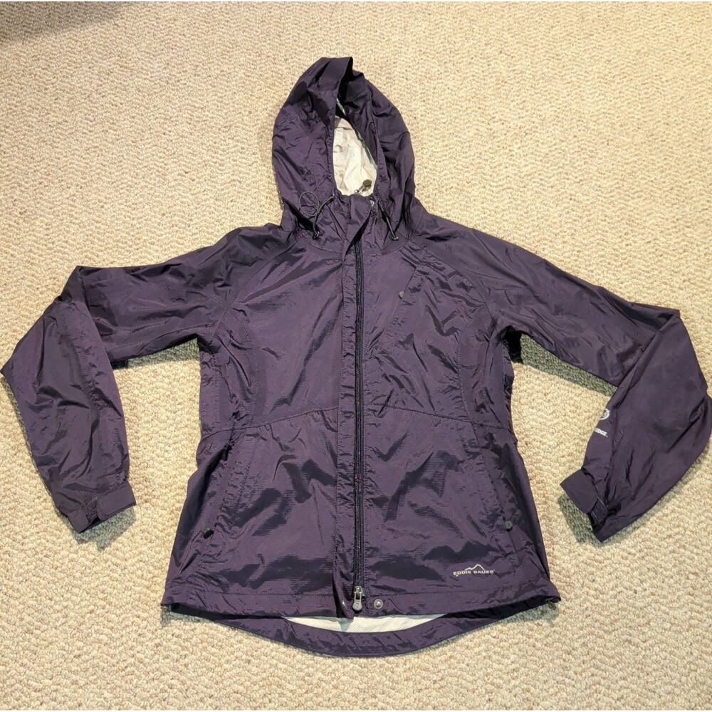 Eddie Bauer Weatheredge Purple Rain Jacket Windbreaker Womens XS Purple Outdoor